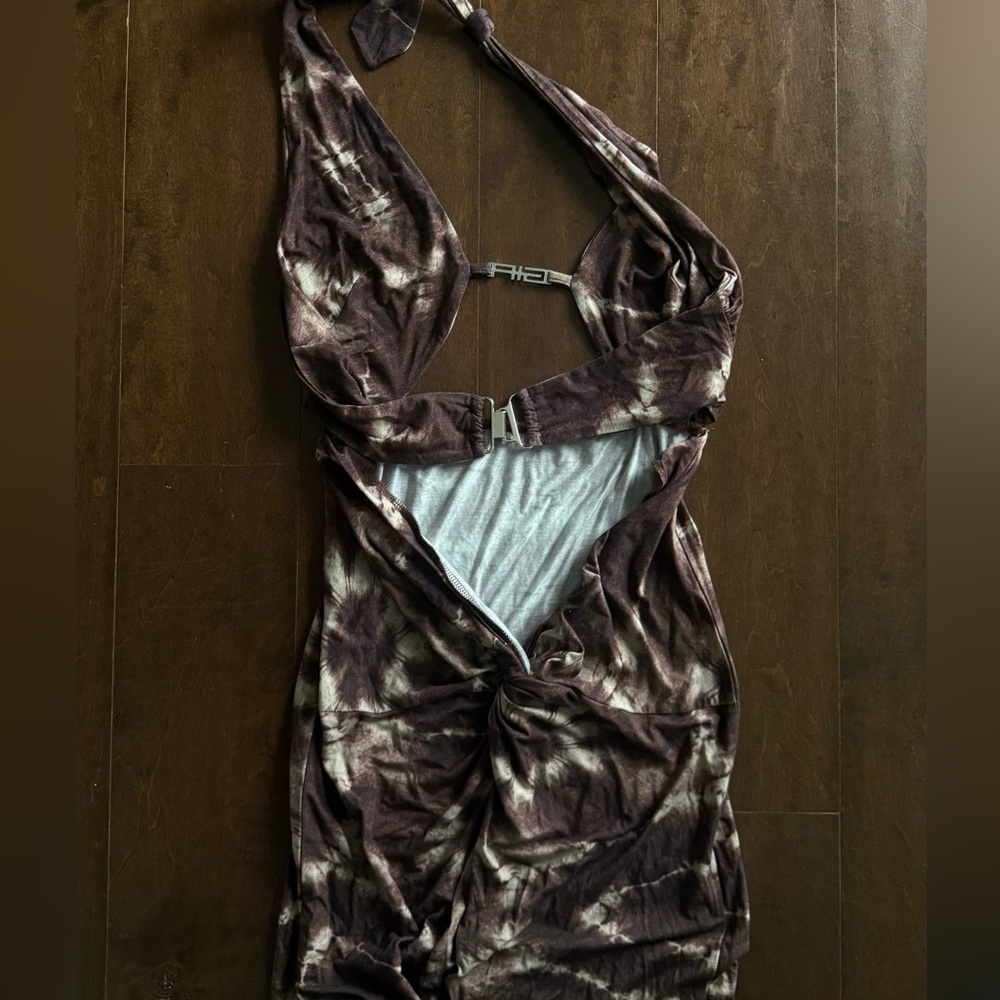 SOLD OUT I.AM.GIA Evie Dress - Tan/Tie Dye | Size M - Picture 4 of 7